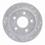 R1 Concepts 1984-1988 Pontiac 6000 Rear Right Drilled & Slotted Silver Brake Rotor by R1 Concepts 631-52005R