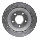 R1 Concepts 1985-1992 Chevrolet Camaro Rear Left Drilled & Slotted Silver Brake Rotor by R1 Concepts 631-52006L