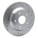 R1 Concepts 1985-1992 Chevrolet Camaro Rear Right Drilled & Slotted Silver Brake Rotor by R1 Concepts 631-52006R