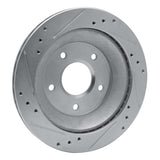 R1 Concepts 1985-1992 Chevrolet Camaro Rear Right Drilled & Slotted Silver Brake Rotor by R1 Concepts 631-52006R