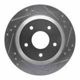 R1 Concepts 1985-1992 Chevrolet Camaro Rear Right Drilled & Slotted Silver Brake Rotor by R1 Concepts 631-52006R