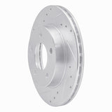 R1 Concepts 1990-1990 Pontiac 6000 Rear Left Drilled & Slotted Silver Brake Rotor by R1 Concepts 631-52008L