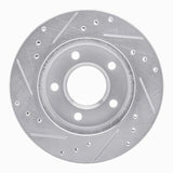 R1 Concepts 1990-1990 Pontiac 6000 Rear Right Drilled & Slotted Silver Brake Rotor by R1 Concepts 631-52008R