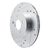 R1 Concepts 1988-1988 Pontiac Fiero Front Left/Rear Left Drilled & Slotted Silver Brake Rotor by R1 Concepts 631-52009L