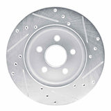 R1 Concepts 1988-1988 Pontiac Fiero Front Left/Rear Left Drilled & Slotted Silver Brake Rotor by R1 Concepts 631-52009L