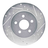 R1 Concepts 1988-1988 Pontiac Fiero Rear Right/Front Right Drilled & Slotted Silver Brake Rotor by R1 Concepts 631-52009R
