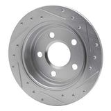 R1 Concepts 1997-2005 Buick Regal Rear Left Drilled & Slotted Silver Brake Rotor by R1 Concepts 631-52012L