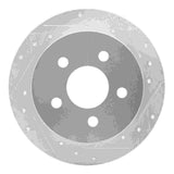 R1 Concepts 1997-2005 Buick Regal Rear Right Drilled & Slotted Silver Brake Rotor by R1 Concepts 631-52012R