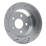 R1 Concepts 1998-2002 Chevrolet Camaro Rear Left Drilled & Slotted Silver Brake Rotor by R1 Concepts 631-52013L