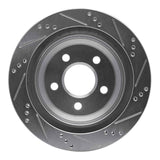 R1 Concepts 1998-2002 Chevrolet Camaro Rear Left Drilled & Slotted Silver Brake Rotor by R1 Concepts 631-52013L
