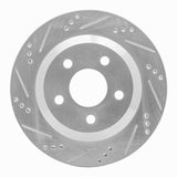 R1 Concepts 1998-2002 Chevrolet Camaro Rear Left Drilled & Slotted Silver Brake Rotor by R1 Concepts 631-52013L