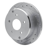 Dynamic Friction 2004-2004 Pontiac GTO Rear Left Drilled & Slotted Silver Brake Rotor by Dynamic Friction Company 631-52014L