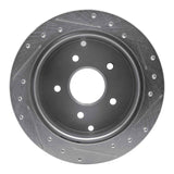 Dynamic Friction 2004-2004 Pontiac GTO Rear Left Drilled & Slotted Silver Brake Rotor by Dynamic Friction Company 631-52014L