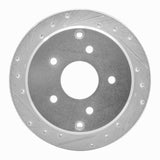 Dynamic Friction 2004-2004 Pontiac GTO Rear Left Drilled & Slotted Silver Brake Rotor by Dynamic Friction Company 631-52014L