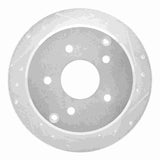 Dynamic Friction 2004-2004 Pontiac GTO Rear Right Drilled & Slotted Silver Brake Rotor by Dynamic Friction Company 631-52014R