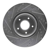 Dynamic Friction 2005-2006 Pontiac GTO Front Right Drilled & Slotted Silver Brake Rotor by Dynamic Friction Company 631-52016R