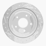 Dynamic Friction 2005-2006 Pontiac GTO Rear Right Drilled & Slotted Silver Brake Rotor by Dynamic Friction Company 631-52017R