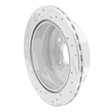 Dynamic Friction 2005-2006 Pontiac GTO Rear Right Drilled & Slotted Silver Brake Rotor by Dynamic Friction Company 631-52017R