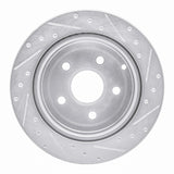 R1 Concepts 08-09 Pontiac G8 Rear Left Drilled & Slotted Silver Brake Rotor by R1 Concepts RNC-631-52020L