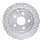 R1 Concepts 08-09 Pontiac G8 Rear Right Drilled & Slotted Silver Brake Rotor by R1 Concepts RNC-631-52020R