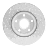 R1 Concepts 08-09 Pontiac G8 Front Right Drilled & Slotted Silver Brake Rotor by R1 Concepts RNC-631-52021R