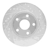 R1 Concepts 08-09 Pontiac G8 Front Right Drilled & Slotted Silver Brake Rotor by R1 Concepts RNC-631-52021R
