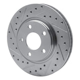 Dynamic Friction 2004-2009 Buick Terraza Front Left Drilled & Slotted Silver Brake Rotor by Dynamic Friction Company 631-52024L