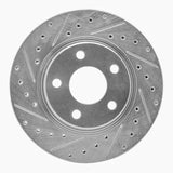 Dynamic Friction 2004-2009 Buick Terraza Front Left Drilled & Slotted Silver Brake Rotor by Dynamic Friction Company 631-52024L
