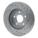 Dynamic Friction 2004-2009 Buick Terraza Front Left Drilled & Slotted Silver Brake Rotor by Dynamic Friction Company 631-52024L