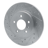 Dynamic Friction 2005-2005 Buick Terraza Rear Left Drilled & Slotted Silver Brake Rotor by Dynamic Friction Company 631-52025L