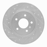 Dynamic Friction 2005-2005 Buick Terraza Rear Left Drilled & Slotted Silver Brake Rotor by Dynamic Friction Company 631-52025L