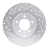 Dynamic Friction 2005-2005 Buick Terraza Rear Right Drilled & Slotted Silver Brake Rotor by Dynamic Friction Company 631-52025R