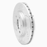 Dynamic Friction 2006-2009 Buick Terraza Front Left Drilled & Slotted Silver Brake Rotor by Dynamic Friction Company 631-52027L