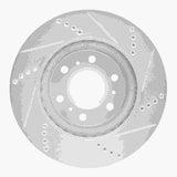 Dynamic Friction 2006-2009 Buick Terraza Front Left Drilled & Slotted Silver Brake Rotor by Dynamic Friction Company 631-52027L