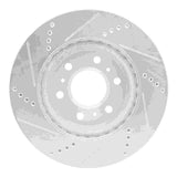 Dynamic Friction 2006-2009 Buick Terraza Front Right Drilled & Slotted Silver Brake Rotor by Dynamic Friction Company 631-52027R