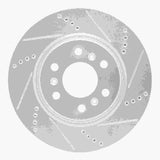 Dynamic Friction 2006-2009 Buick Terraza Front Right Drilled & Slotted Silver Brake Rotor by Dynamic Friction Company 631-52027R