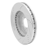 Dynamic Friction 2006-2009 Buick Terraza Front Right Drilled & Slotted Silver Brake Rotor by Dynamic Friction Company 631-52027R
