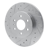 Dynamic Friction 2006-2009 Buick Terraza Rear Left Drilled & Slotted Silver Brake Rotor by Dynamic Friction Company 631-52028L