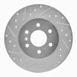 Dynamic Friction 2006-2009 Buick Terraza Rear Left Drilled & Slotted Silver Brake Rotor by Dynamic Friction Company 631-52028L