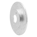 Dynamic Friction 2006-2009 Buick Terraza Rear Right Drilled & Slotted Silver Brake Rotor by Dynamic Friction Company 631-52028R