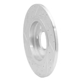Dynamic Friction 2006-2009 Buick Terraza Rear Right Drilled & Slotted Silver Brake Rotor by Dynamic Friction Company 631-52028R