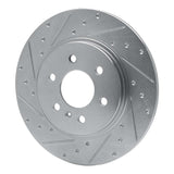 Dynamic Friction 2006 Buick Terraza Rear Left Drilled & Slotted Silver Brake Rotor by Dynamic Friction Company 631-52029L