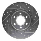 Dynamic Friction 2006 Buick Terraza Rear Left Drilled & Slotted Silver Brake Rotor by Dynamic Friction Company 631-52029L