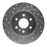 Dynamic Friction 2006 Buick Terraza Rear Left Drilled & Slotted Silver Brake Rotor by Dynamic Friction Company 631-52029L