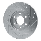 Dynamic Friction 2006 Buick Terraza Rear Left Drilled & Slotted Silver Brake Rotor by Dynamic Friction Company 631-52029L