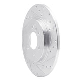 Dynamic Friction 2006 Buick Terraza Rear Right Drilled & Slotted Silver Brake Rotor by Dynamic Friction Company 631-52029R