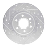 Dynamic Friction 2006 Buick Terraza Rear Right Drilled & Slotted Silver Brake Rotor by Dynamic Friction Company 631-52029R