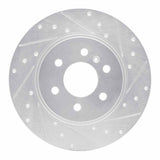 Dynamic Friction 2006 Buick Terraza Rear Right Drilled & Slotted Silver Brake Rotor by Dynamic Friction Company 631-52029R