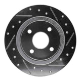 R1 Concepts 1991-1998 Saturn SL2 Rear Left Drilled & Slotted Silver Brake Rotor by R1 Concepts 631-53000L