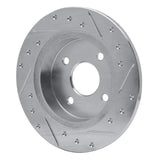 R1 Concepts 1991-1998 Saturn SL2 Rear Left Drilled & Slotted Silver Brake Rotor by R1 Concepts 631-53000L
